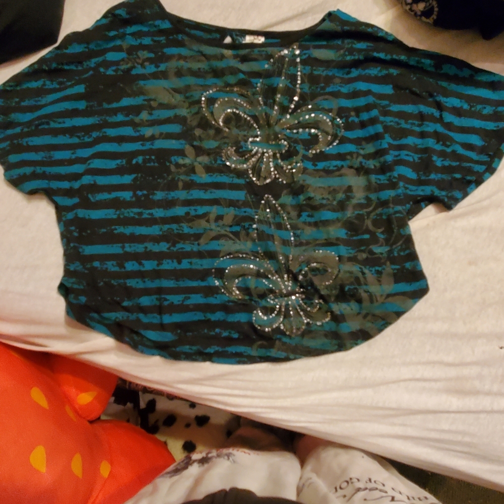 Stylish Kids Striped Shirt - Blue and Black